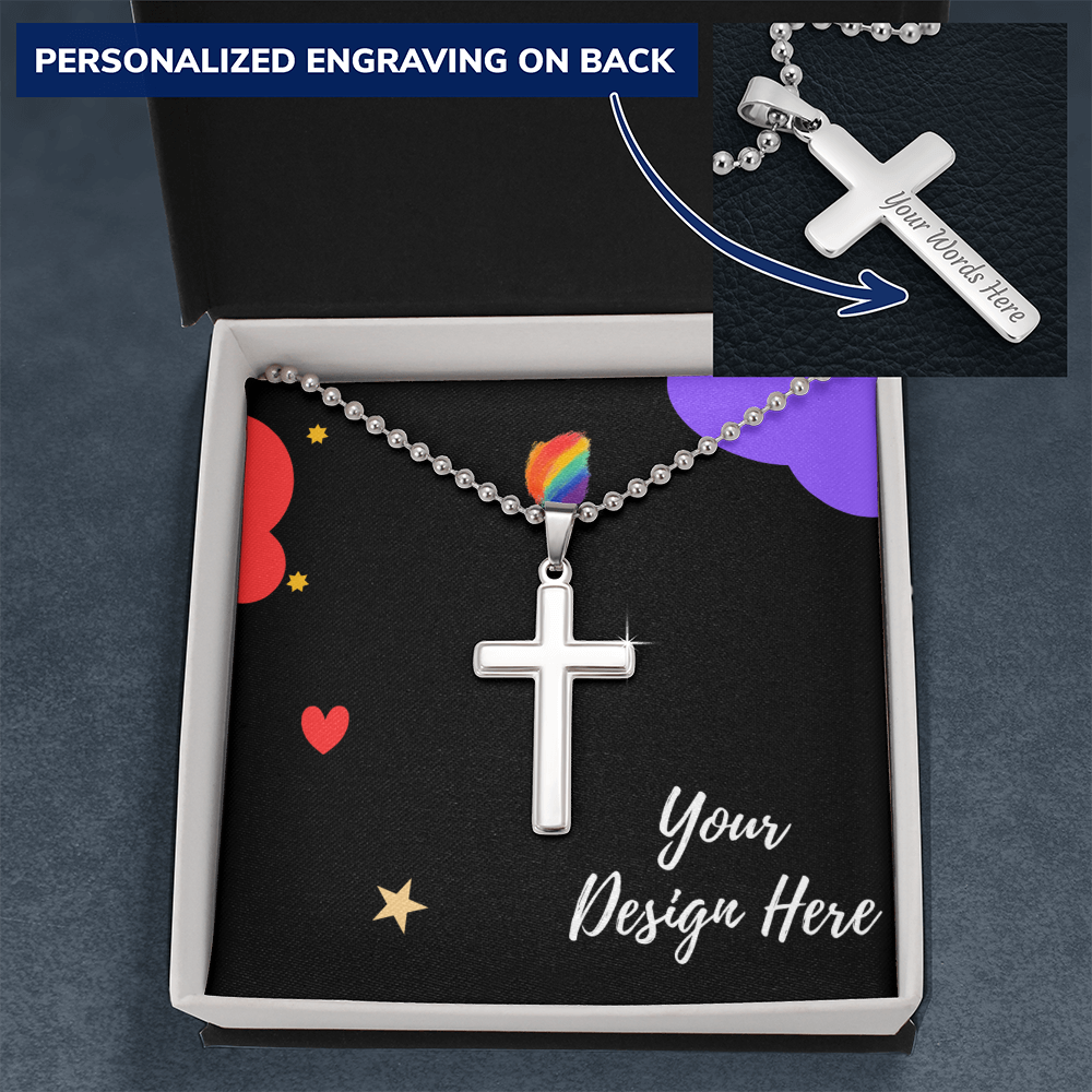 Cross Necklace with Ball Chain
