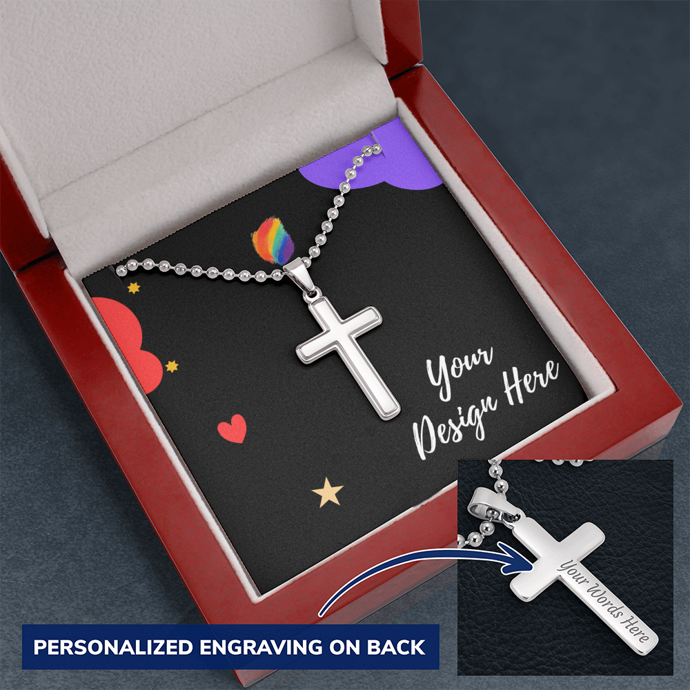 Cross Necklace with Ball Chain