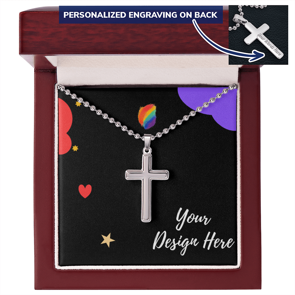 Cross Necklace with Ball Chain