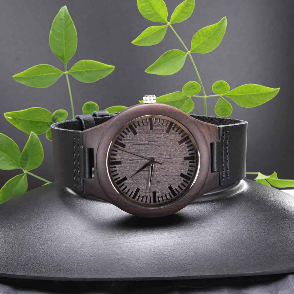 Engraved Wooden Watch - PrintBuffet