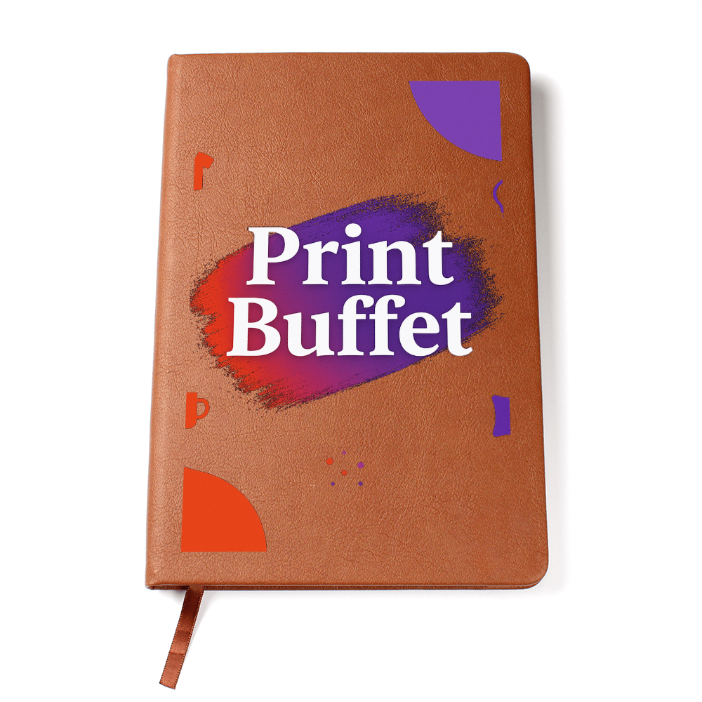Graphic Leather Journal - PrintBuffet