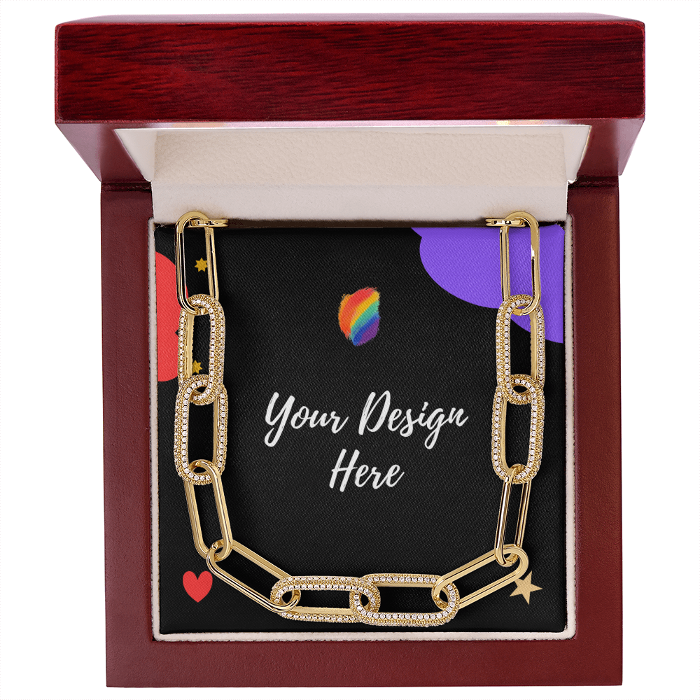 CZ Paperclip - Forever Linked Necklace