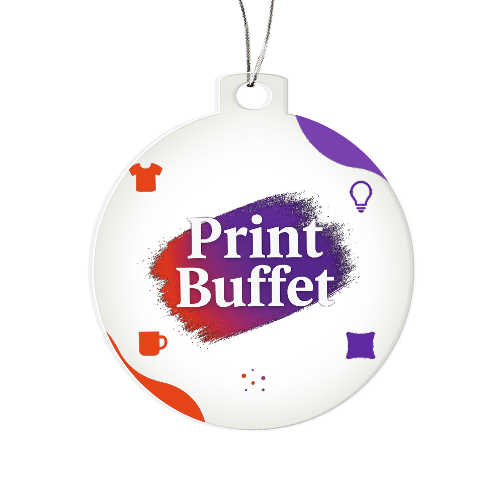 Personalized Acrylic Ornament - PrintBuffet