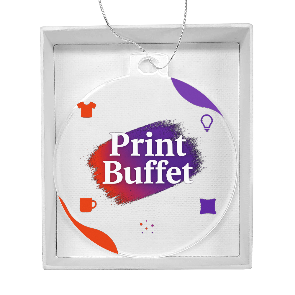 Personalized Acrylic Ornament - PrintBuffet