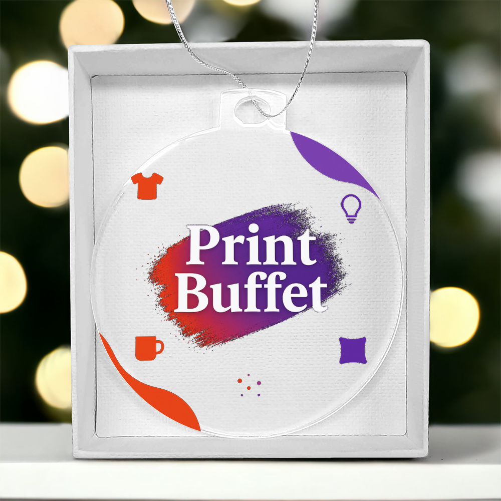 Personalized Acrylic Ornament - PrintBuffet