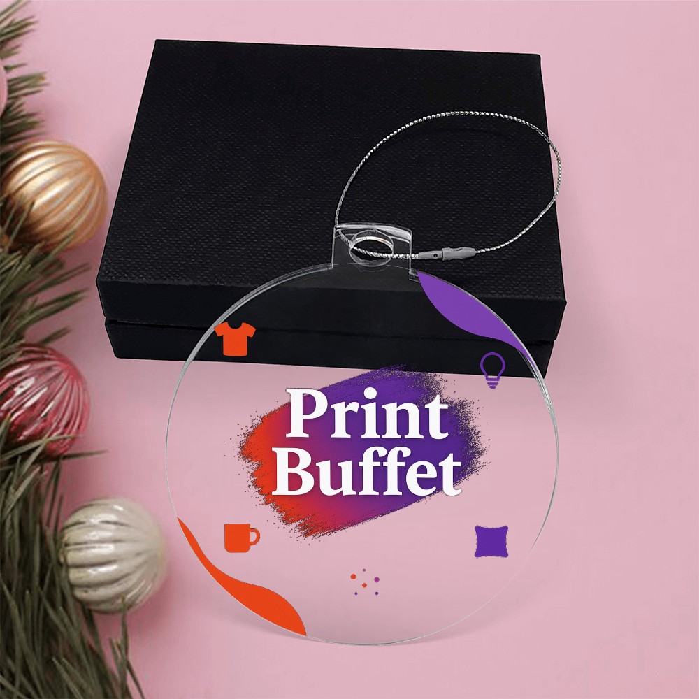 Personalized Acrylic Ornament - PrintBuffet