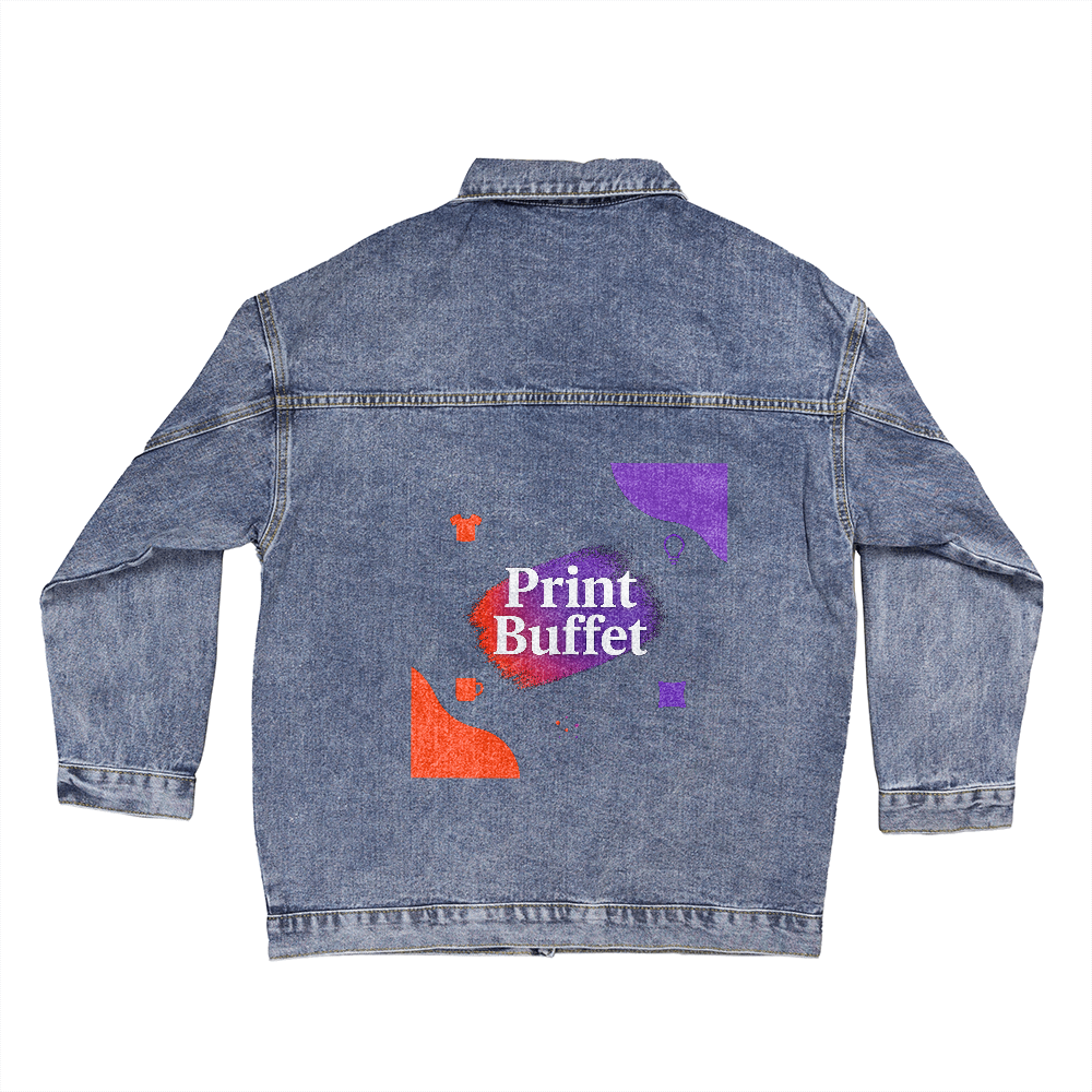 Oversized Women's DTG Denim Jacket - PrintBuffet
