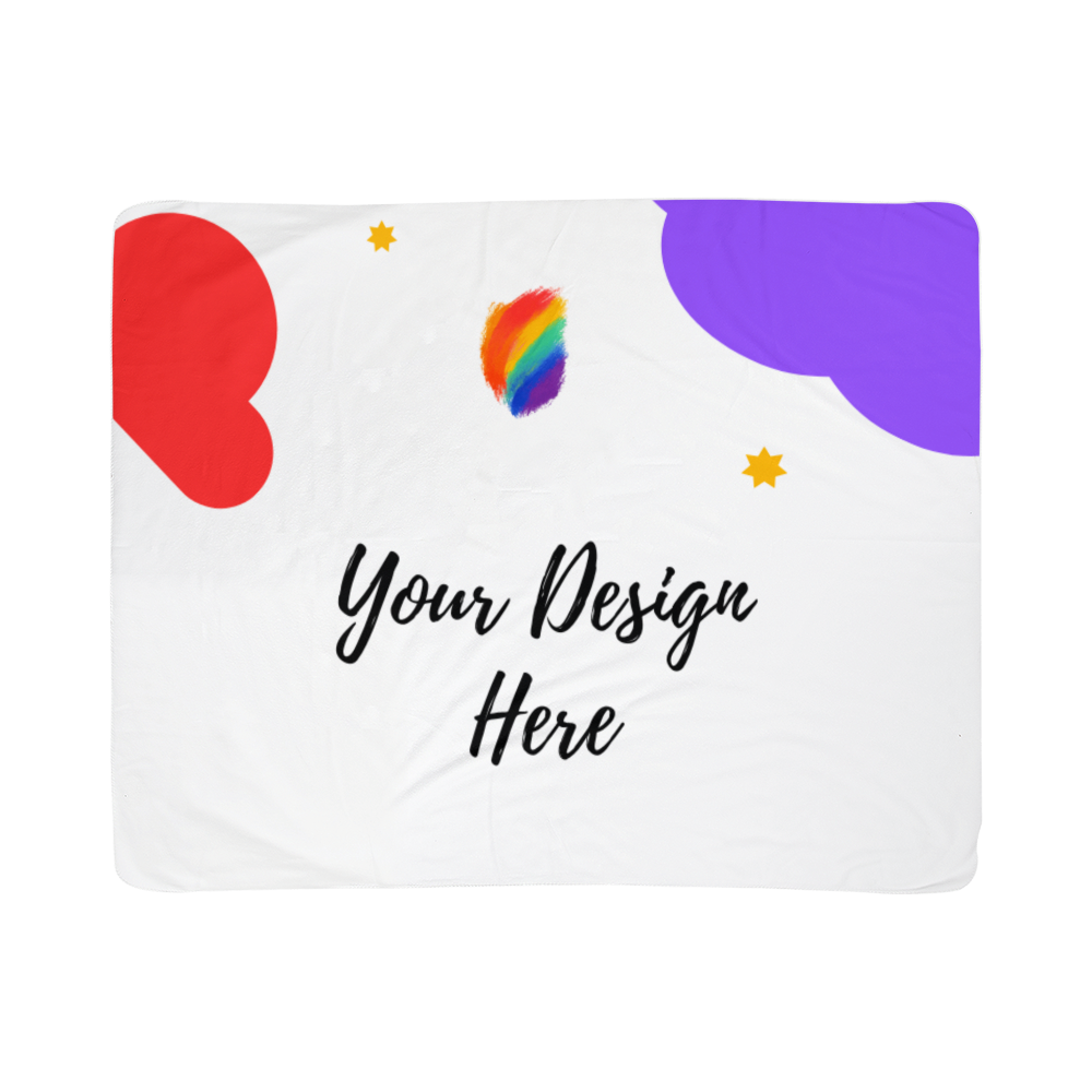 Landscape Design Sherpa Fleece Blanket