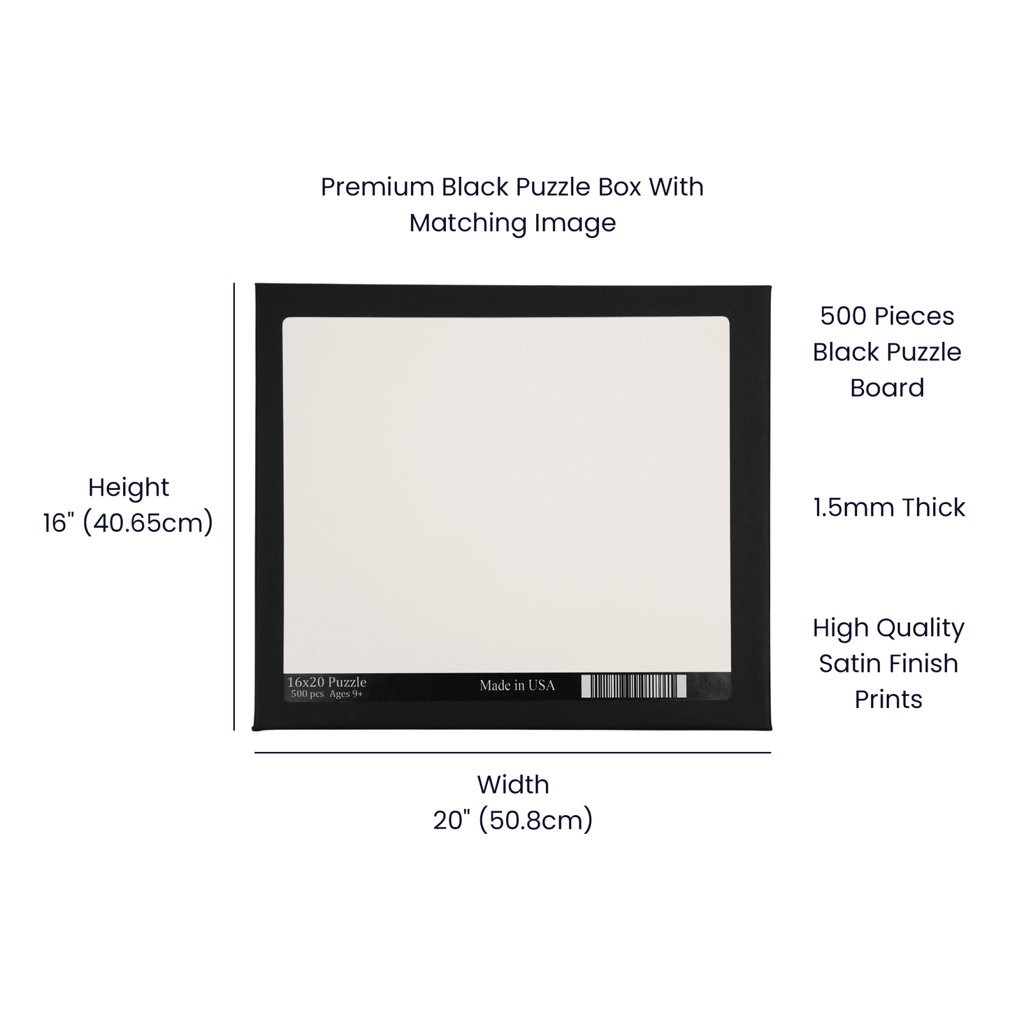 16" x 20" Puzzle - 500 Pieces