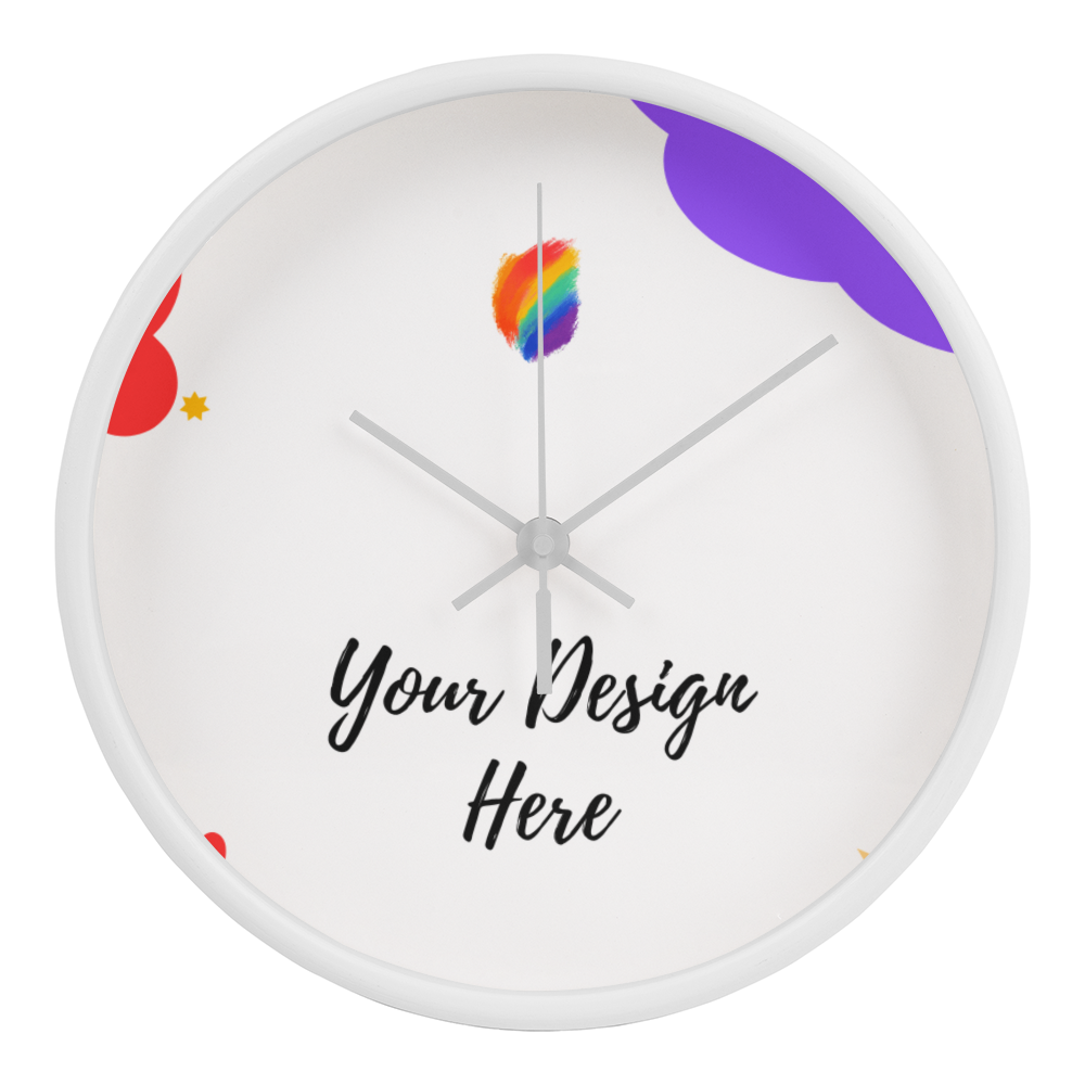 Wooden Frame Clock - Upload Your Design