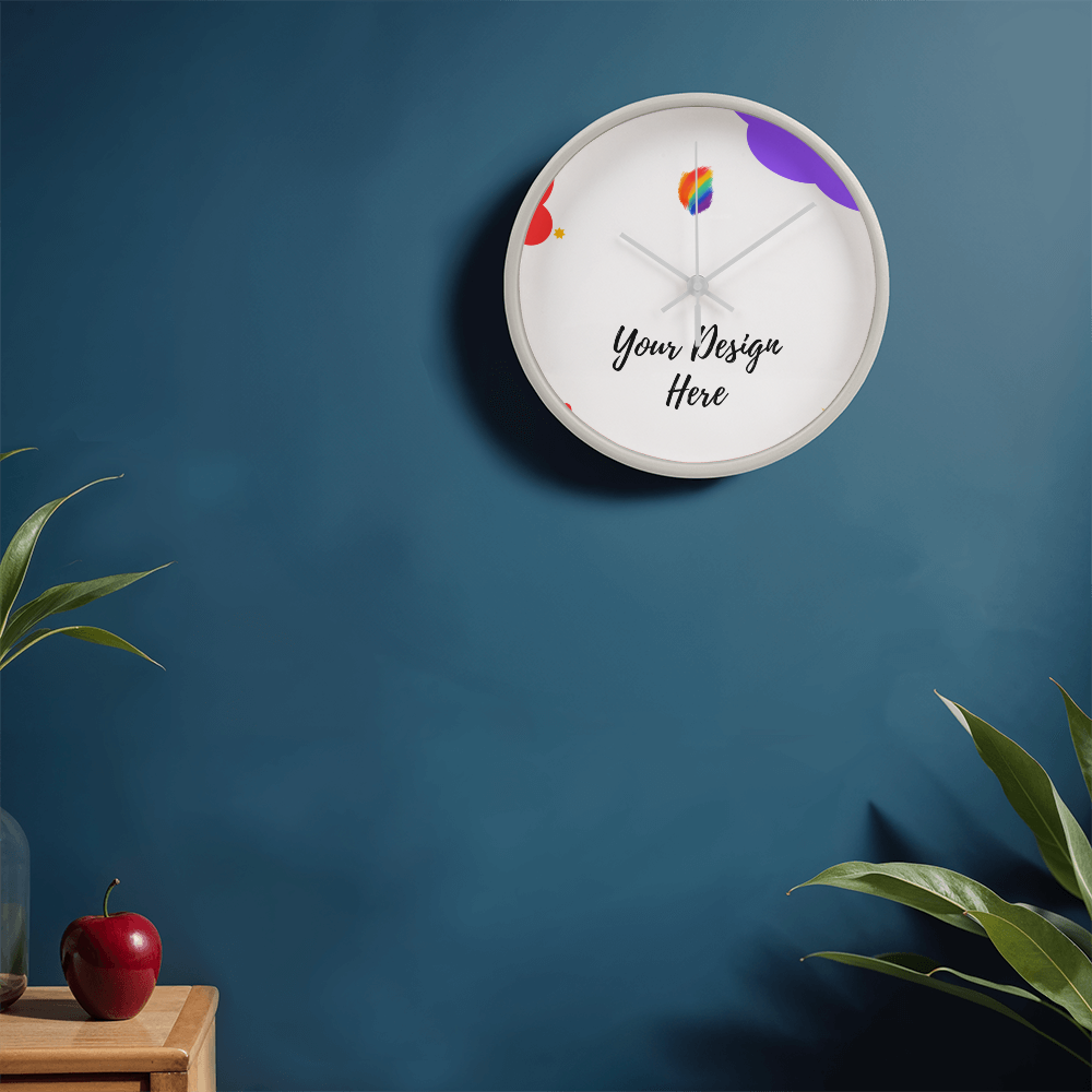 Wooden Frame Clock - Upload Your Design