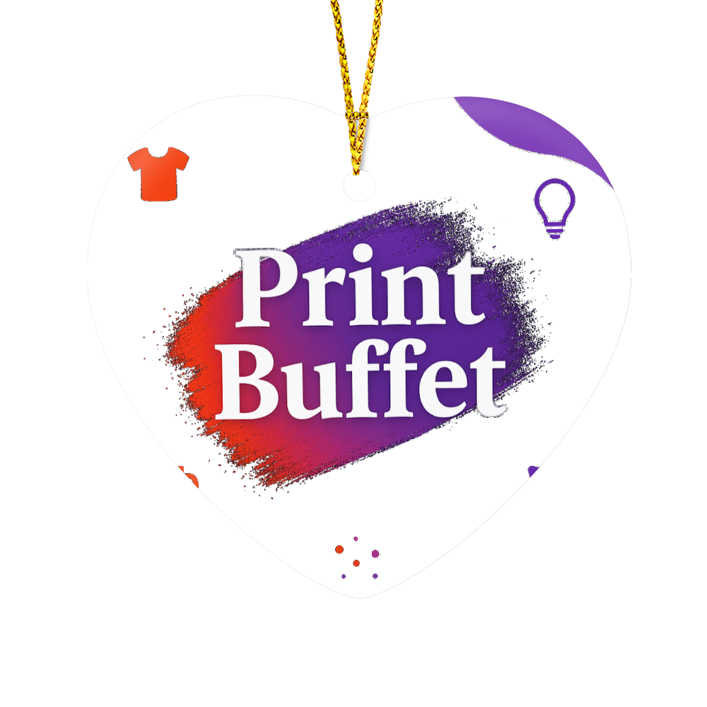 High Gloss Heart Ornament - PrintBuffet
