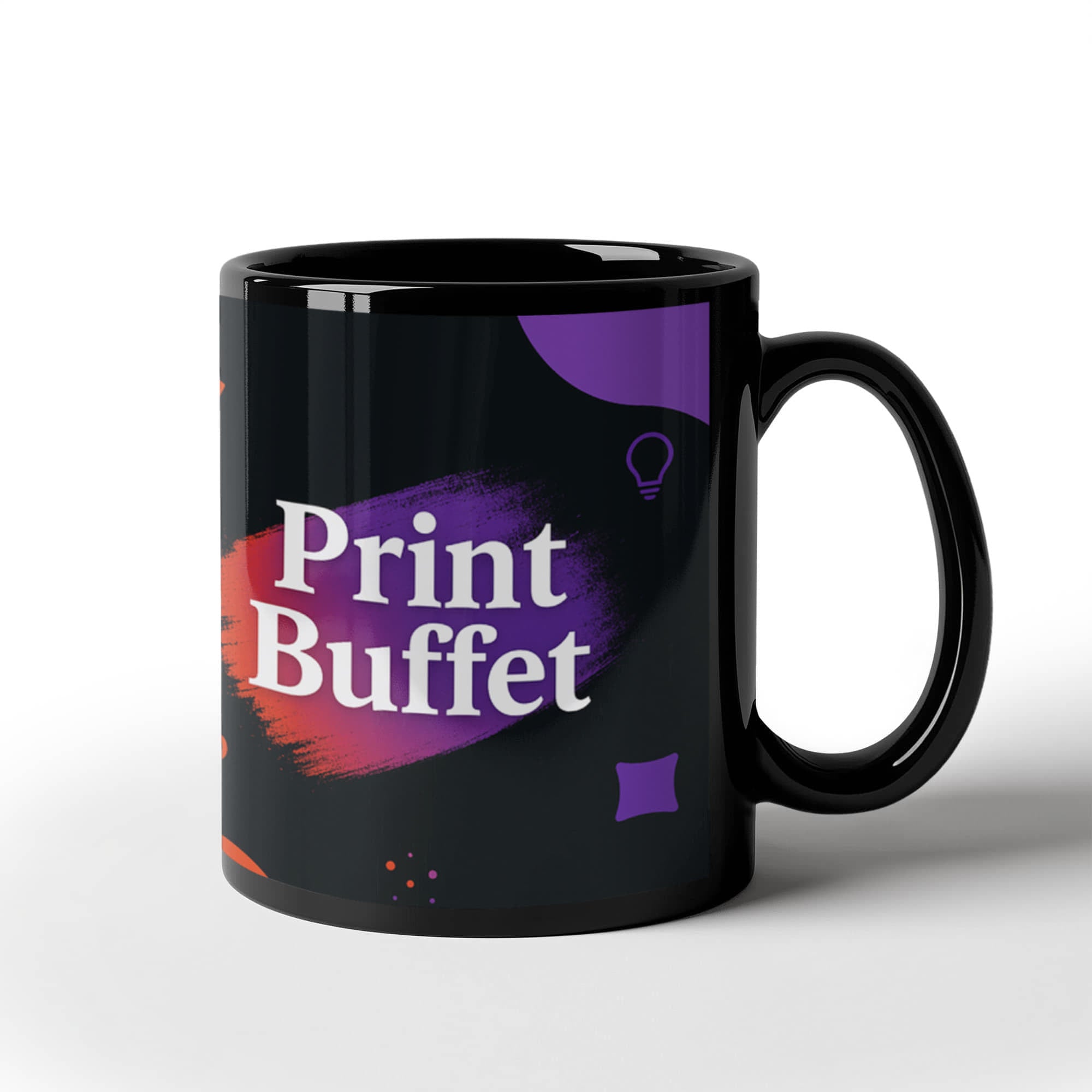 Black Ceramic Mug - PrintBuffet