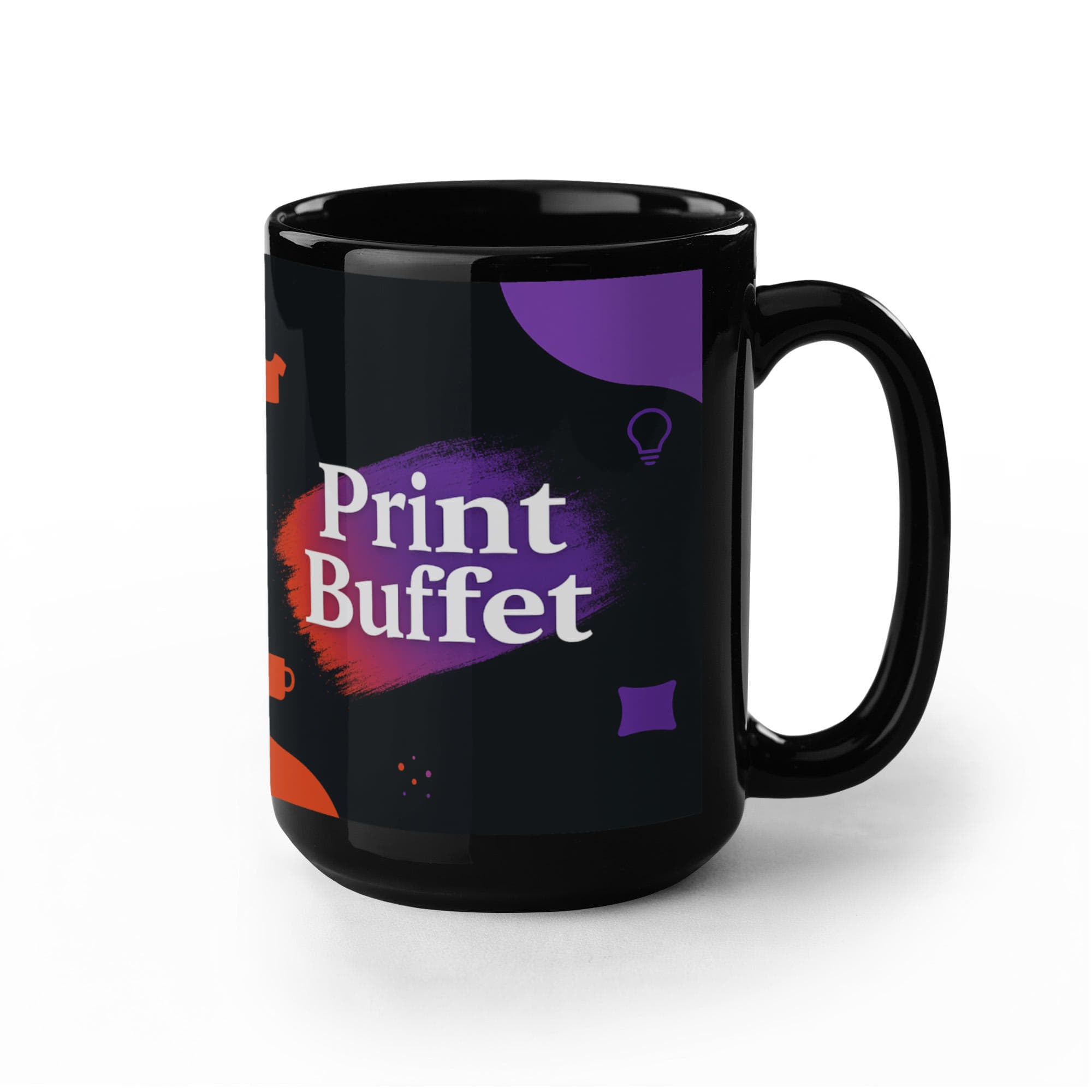 Black Ceramic Mug - PrintBuffet