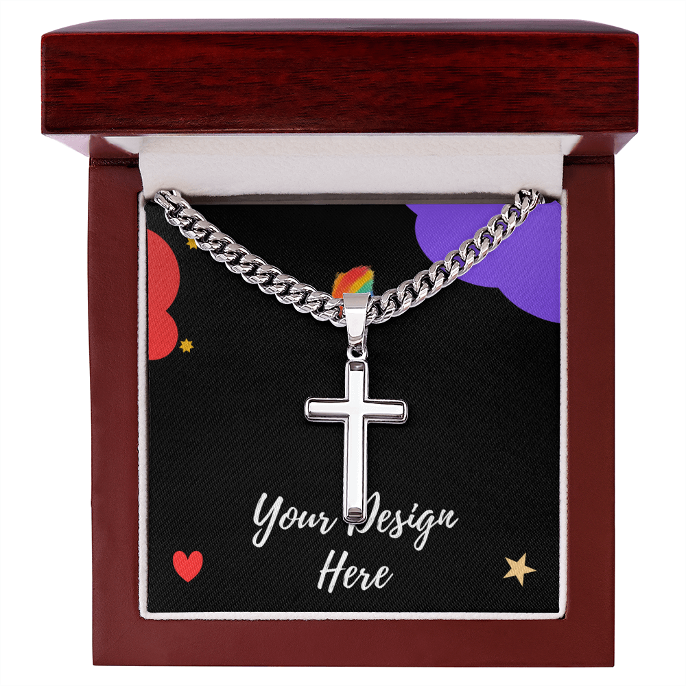 Artisan Cross with Cuban Link Chain